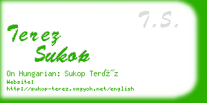 terez sukop business card